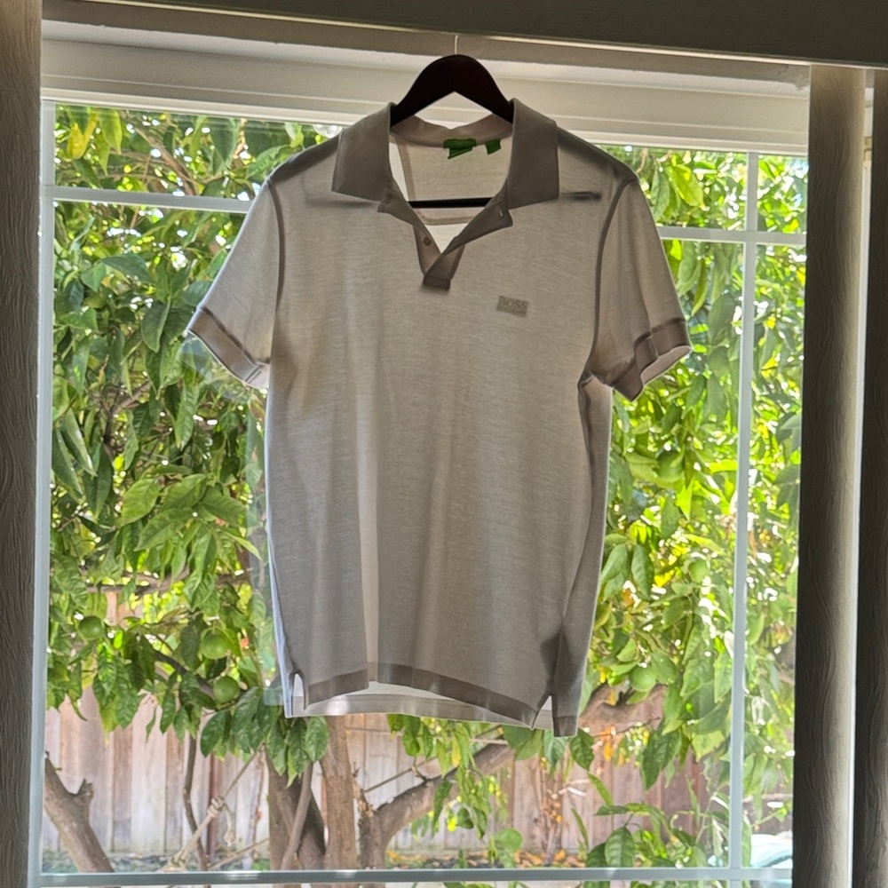 Hugo Boss Light Gray Polo Shirt